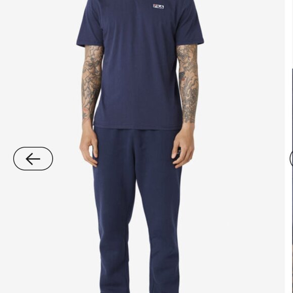 FILA T-Shirt Set of 2 Skylar Tee Shirt Short Sleeve Gym Top Navy Black Medium M - Picture 6 of 13